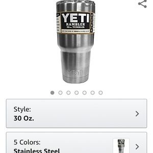 Yeti 30 oz stainless steel cup new